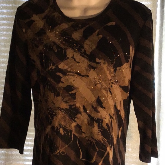 Women’s NICOLE MILLER casual top NWOT - Picture 2 of 6